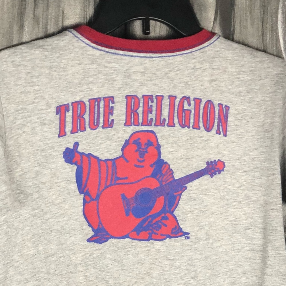 True Religion BUDDHA LOGO Boys Shirt - Picture 2 of 6